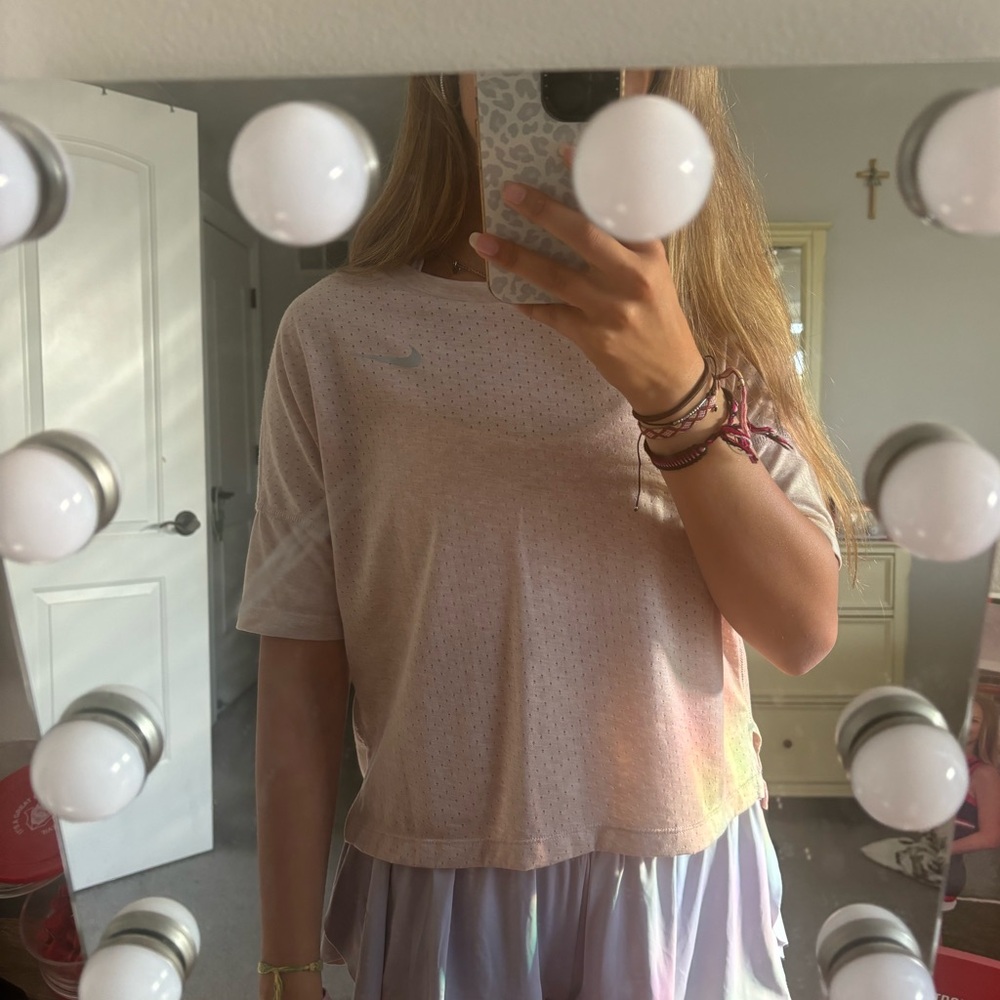 Pink Nike athletic top